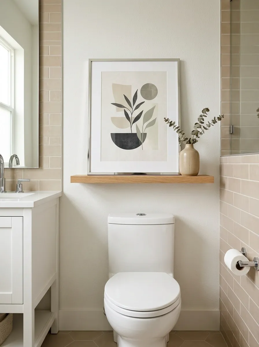 Renter-Friendly Leaning Art And A Slim Ledge