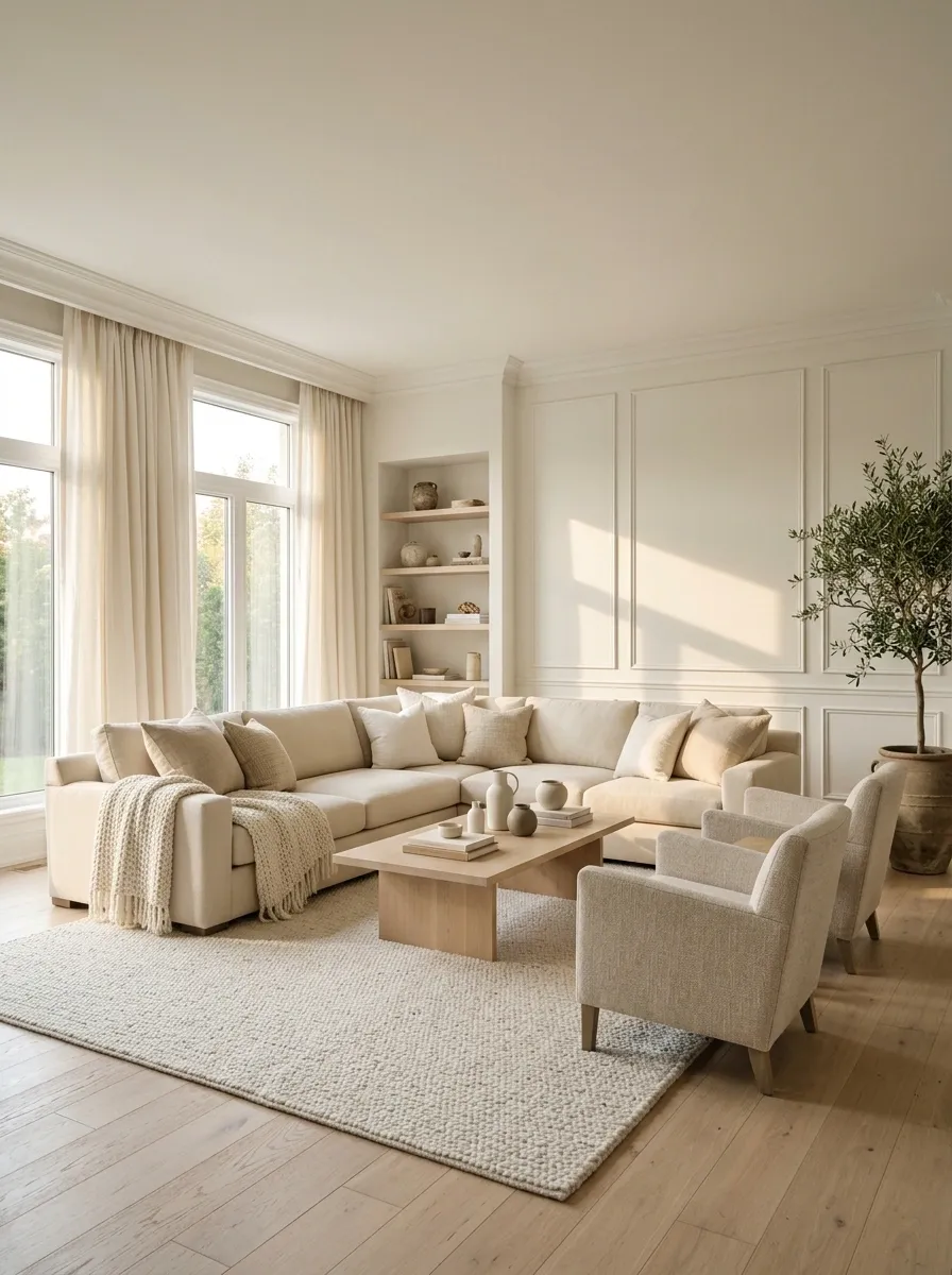 Repeat Light Tones Across the Biggest Surfaces