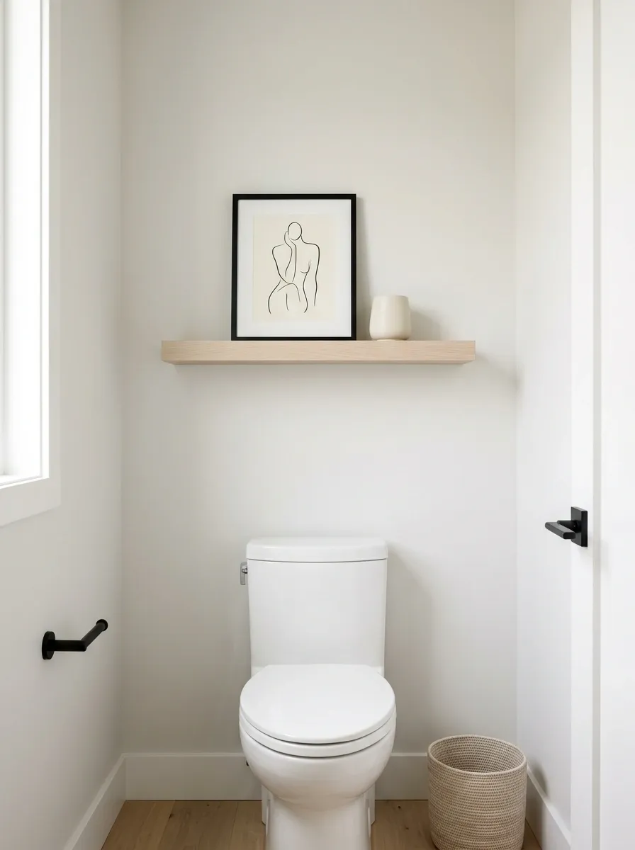 Scandi White Oak With Quiet Line Art
