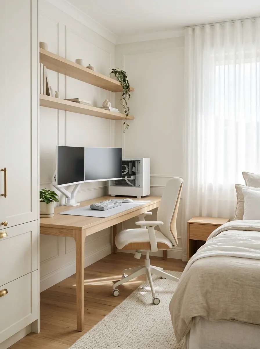 Scandinavian White and Natural Oak Setup