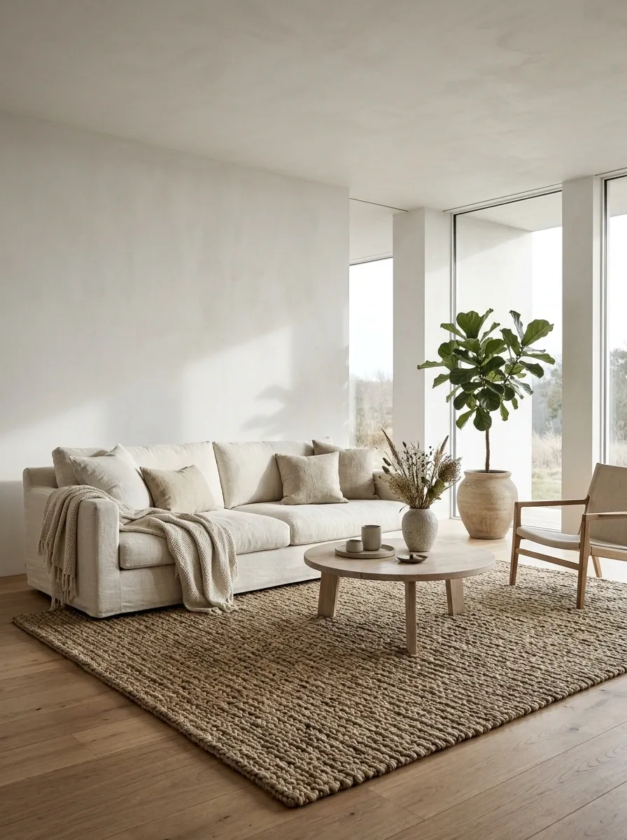 Stark All-White Rooms Without Texture or Depth