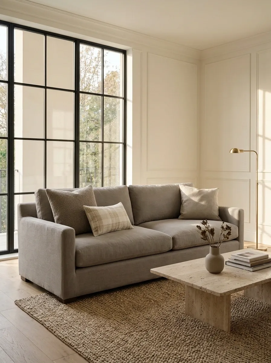 Style the Sofa With a Deliberate Pillow Arrangement