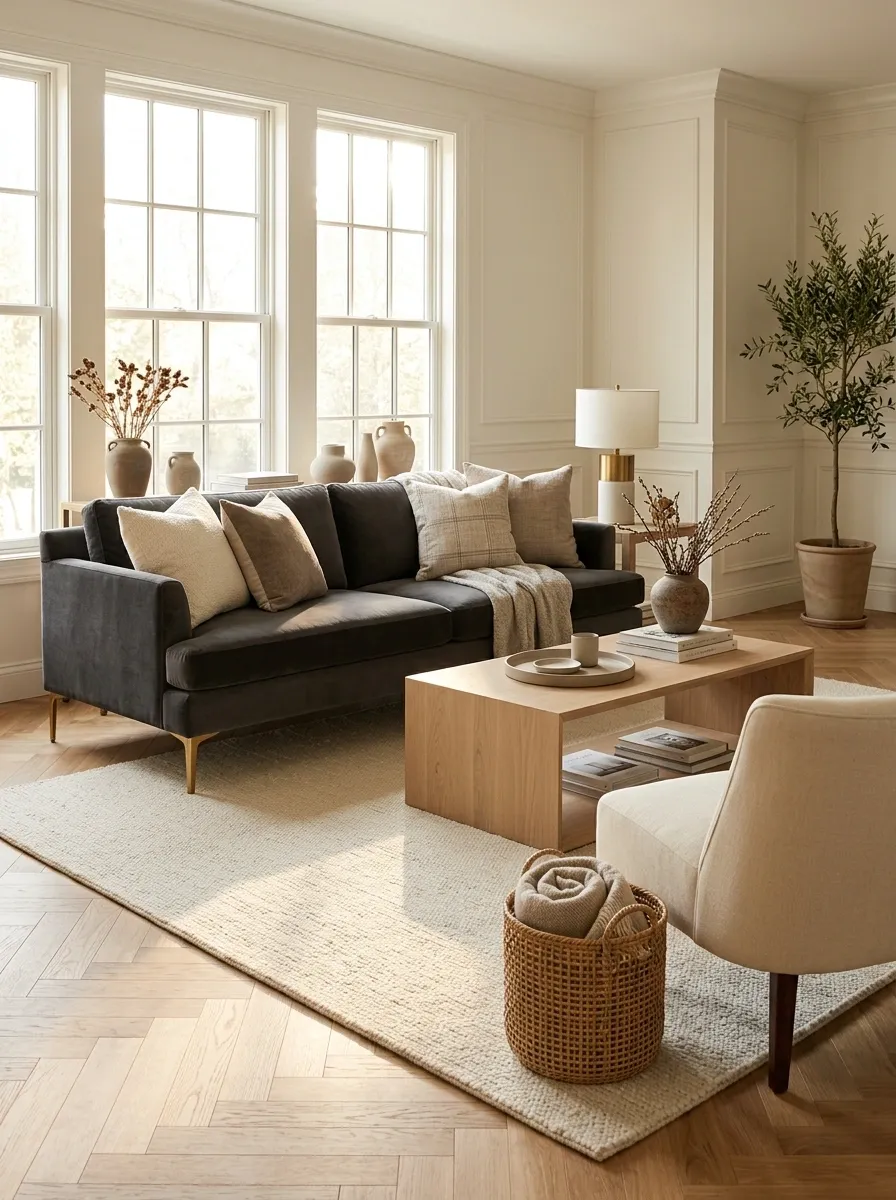 Swap Dark Bulky Furniture for Pieces With Visible Legs