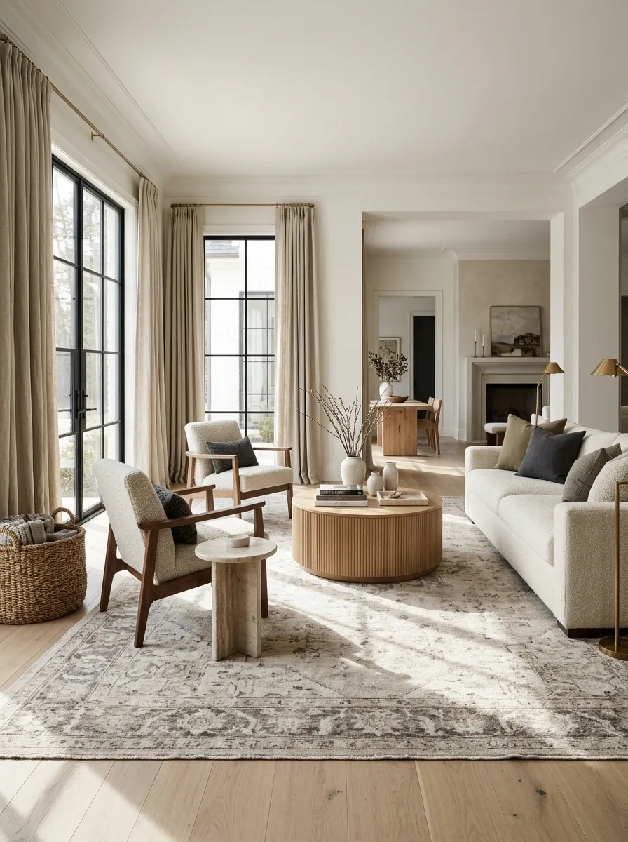 Tiny Area Rugs That Float in the Middle of the Room