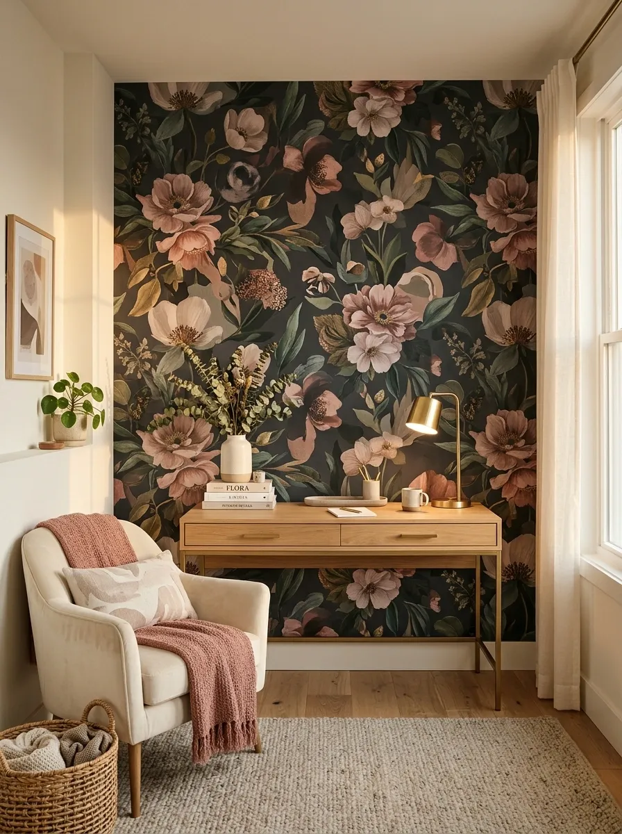 Turn a Small Wall Into a Statement Wallpaper Moment