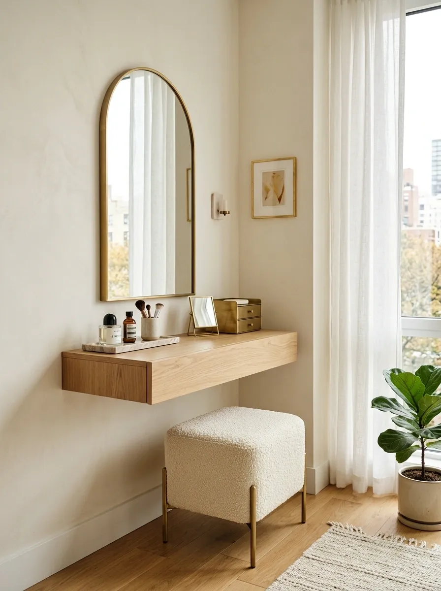 Turn an Empty Corner Into a Mini Vanity