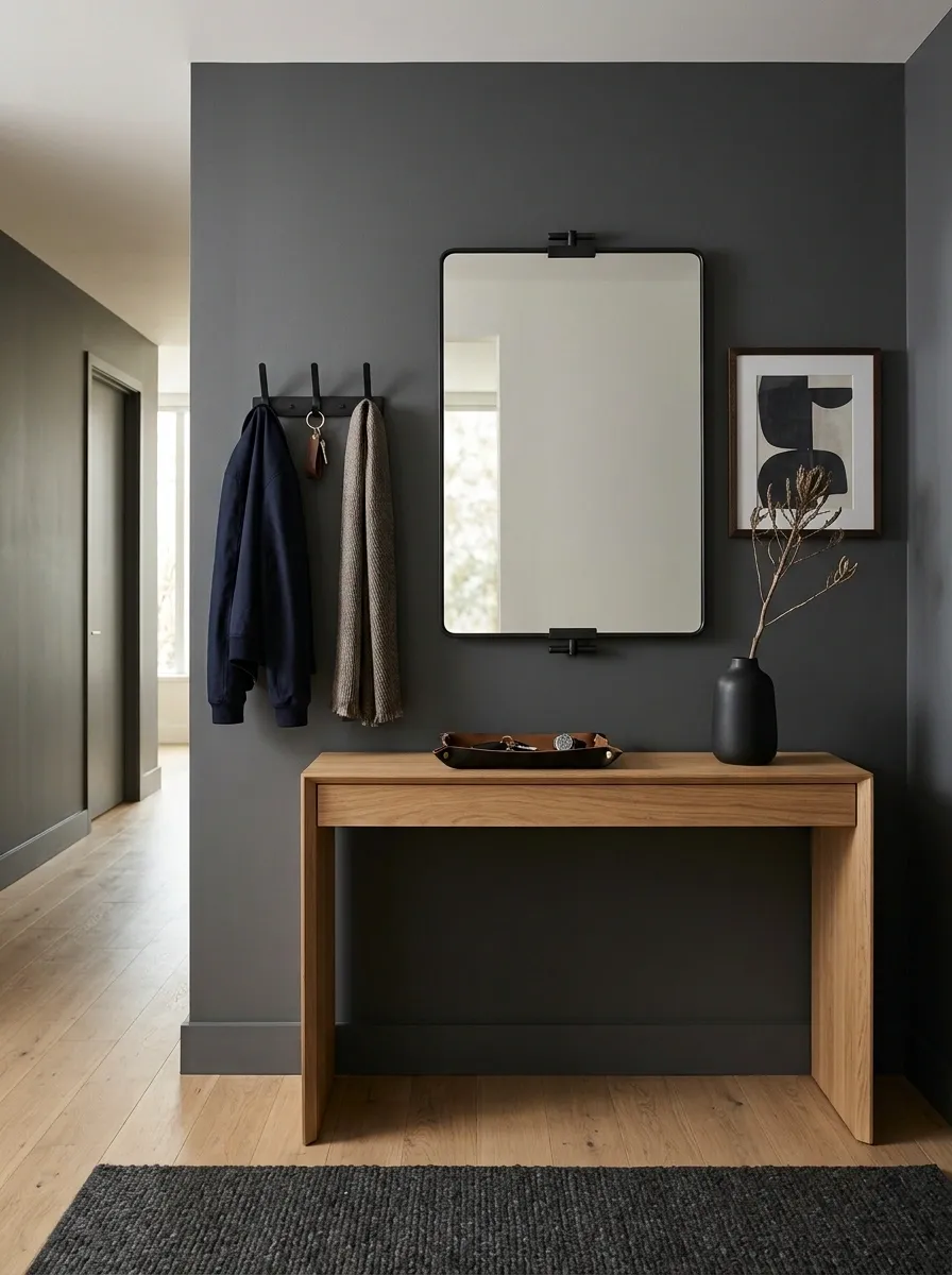 Turn an Empty Entry Wall Into a Functional Landing Zone
