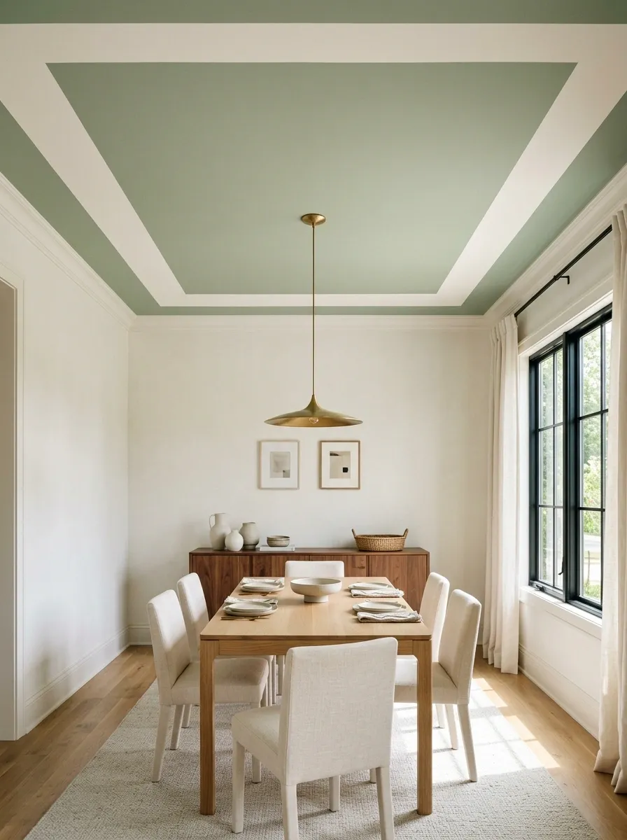 Two-Tone Ceiling With a Broad Painted Perimeter
