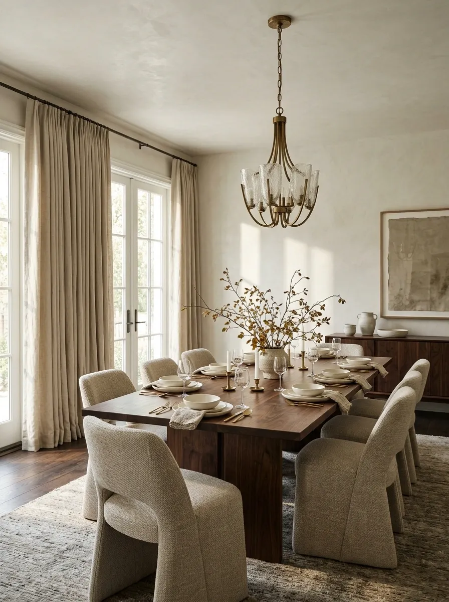 Understated Luxury Thanksgiving Dining Room