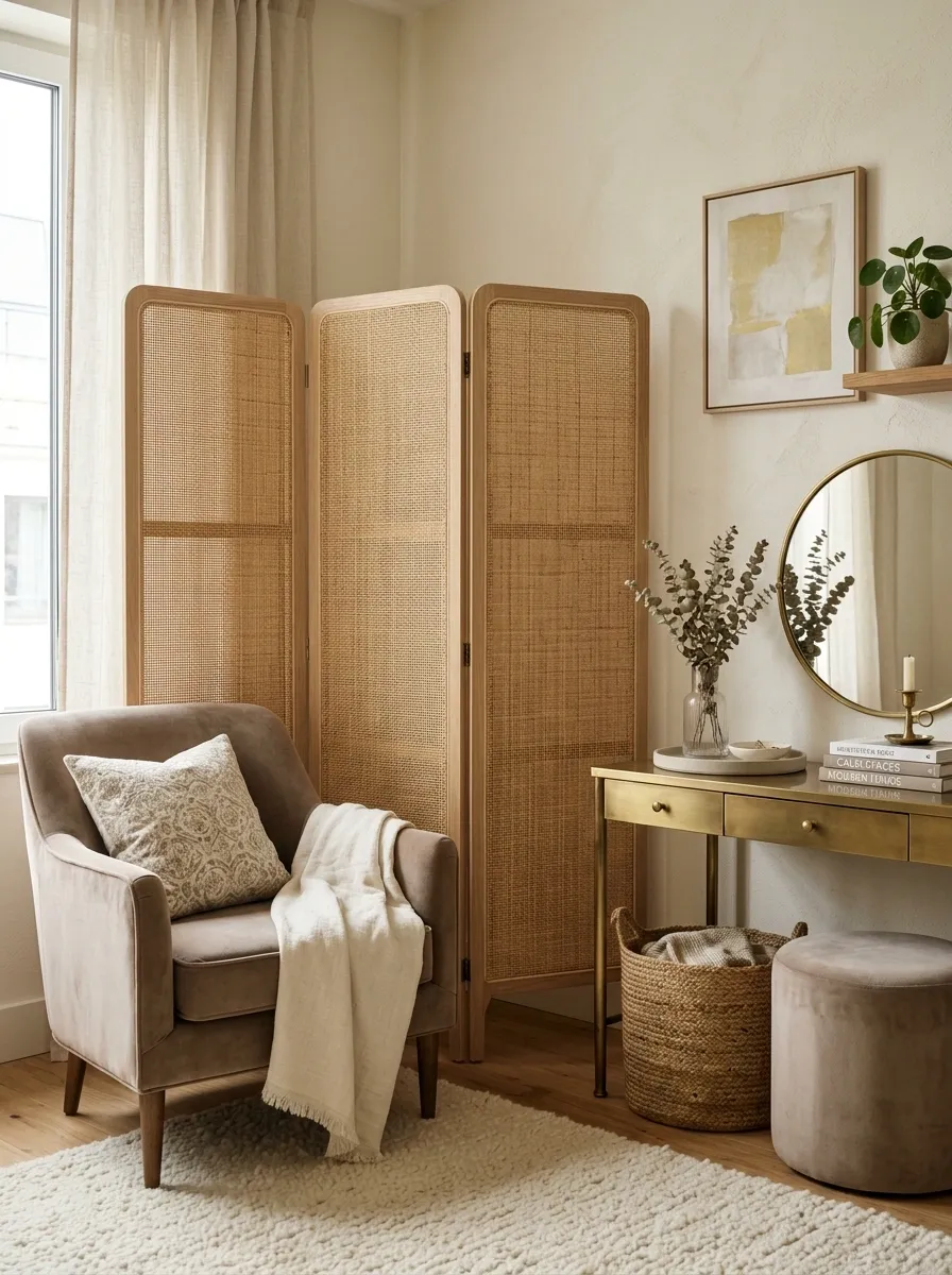 Use a Folding Screen to Create Instant Privacy