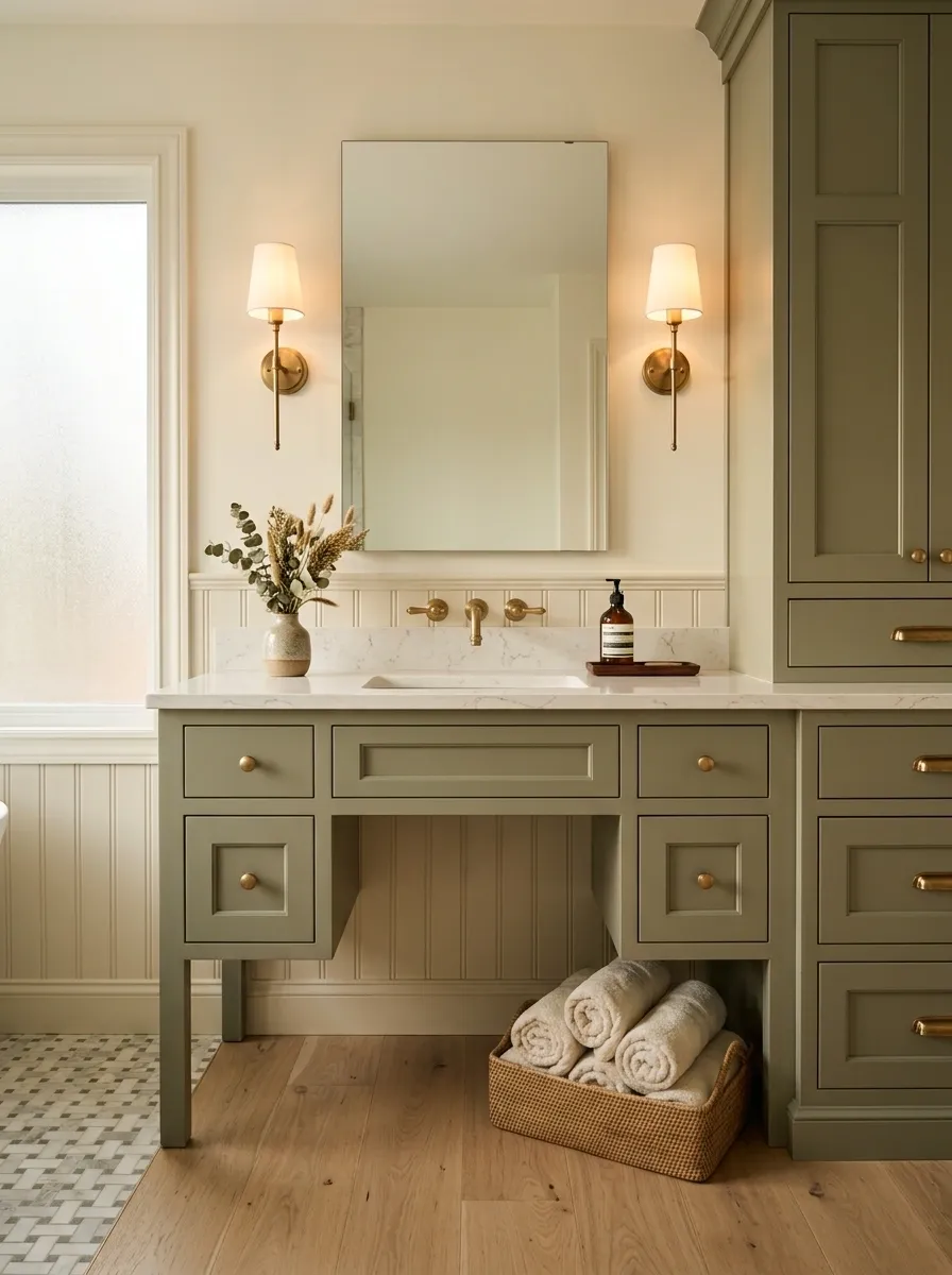 Use Aged Brass Instead of Bright Chrome