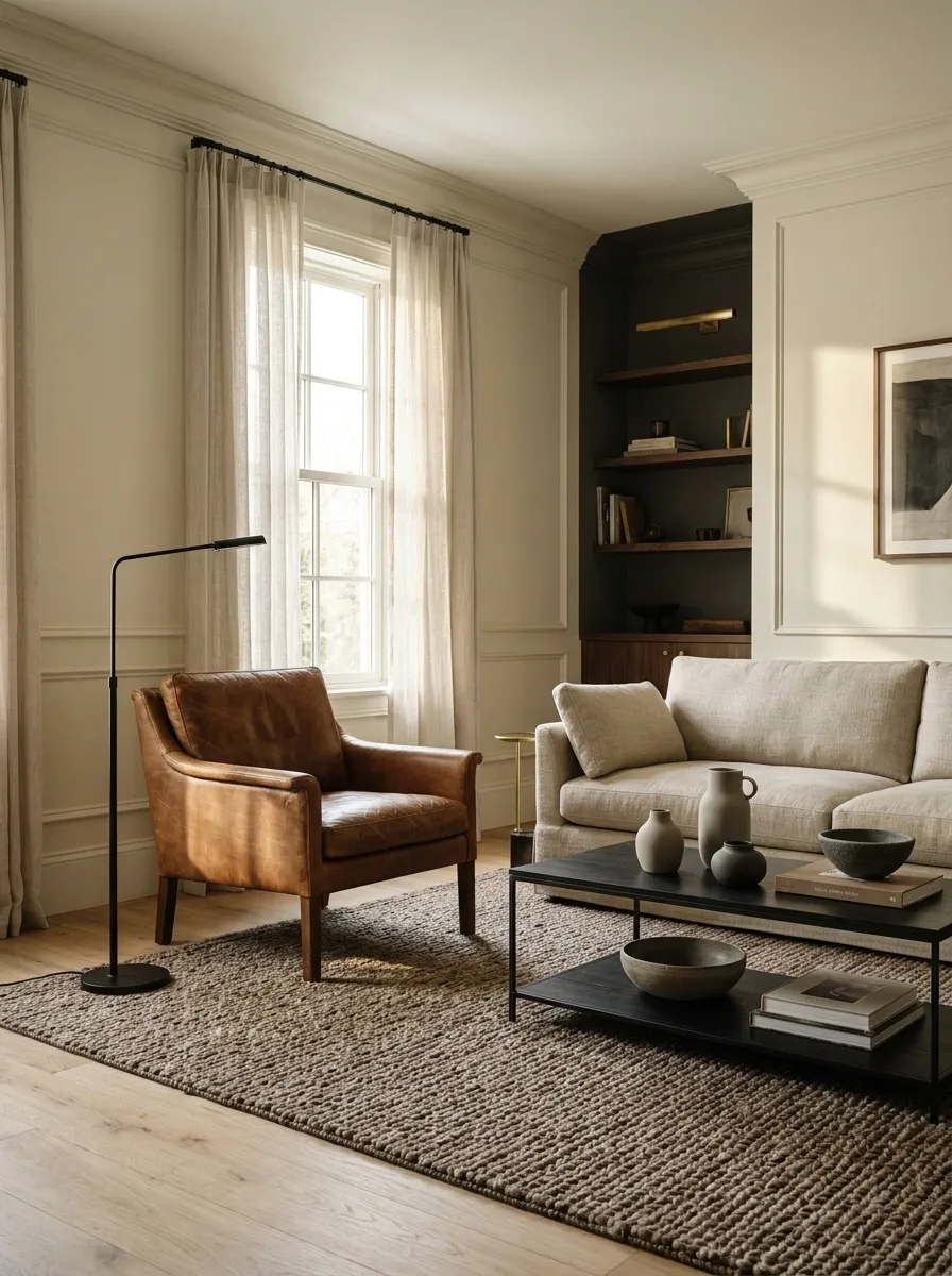 Use Leather as an Accent Instead of Making It the Entire Theme
