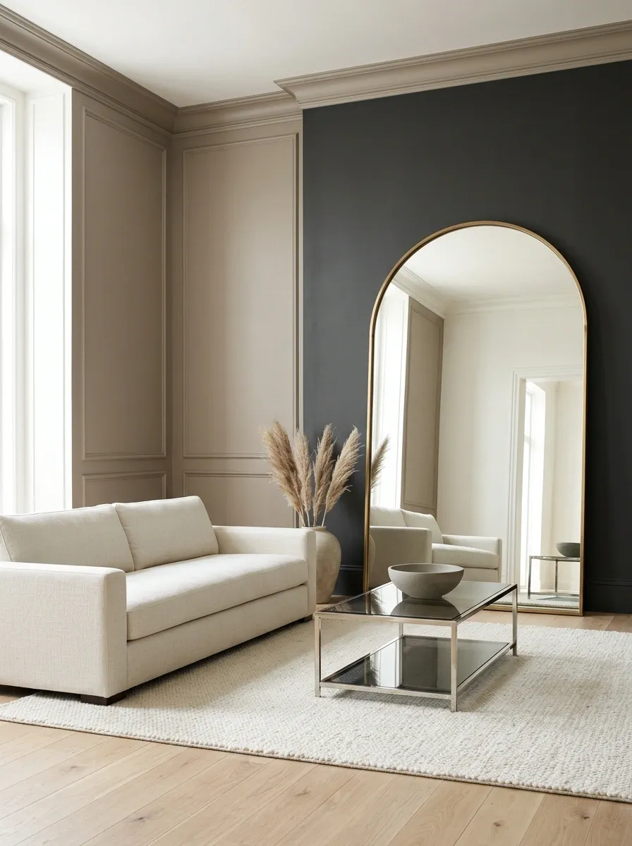 Use One Strong Reflective Focal Point Instead of Lots of Tiny Decor