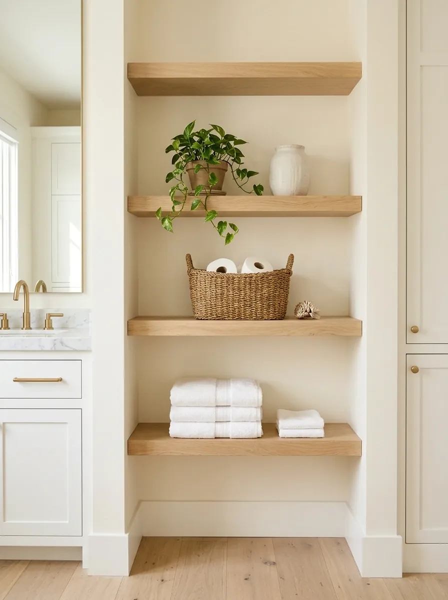 Use Open Shelving to Balance Pretty Things and Practical Storage