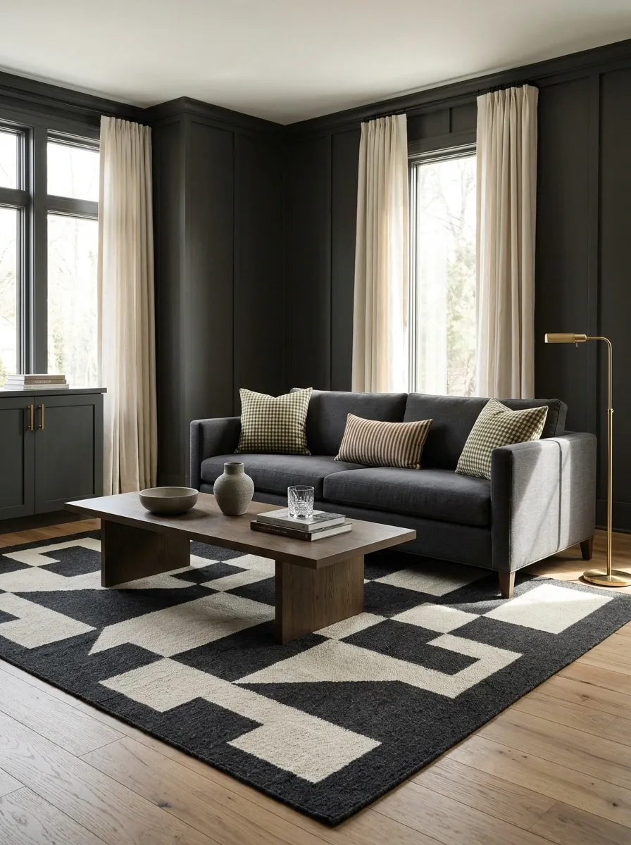 Use Stripes, Checks, and Geometric Patterns With Restraint