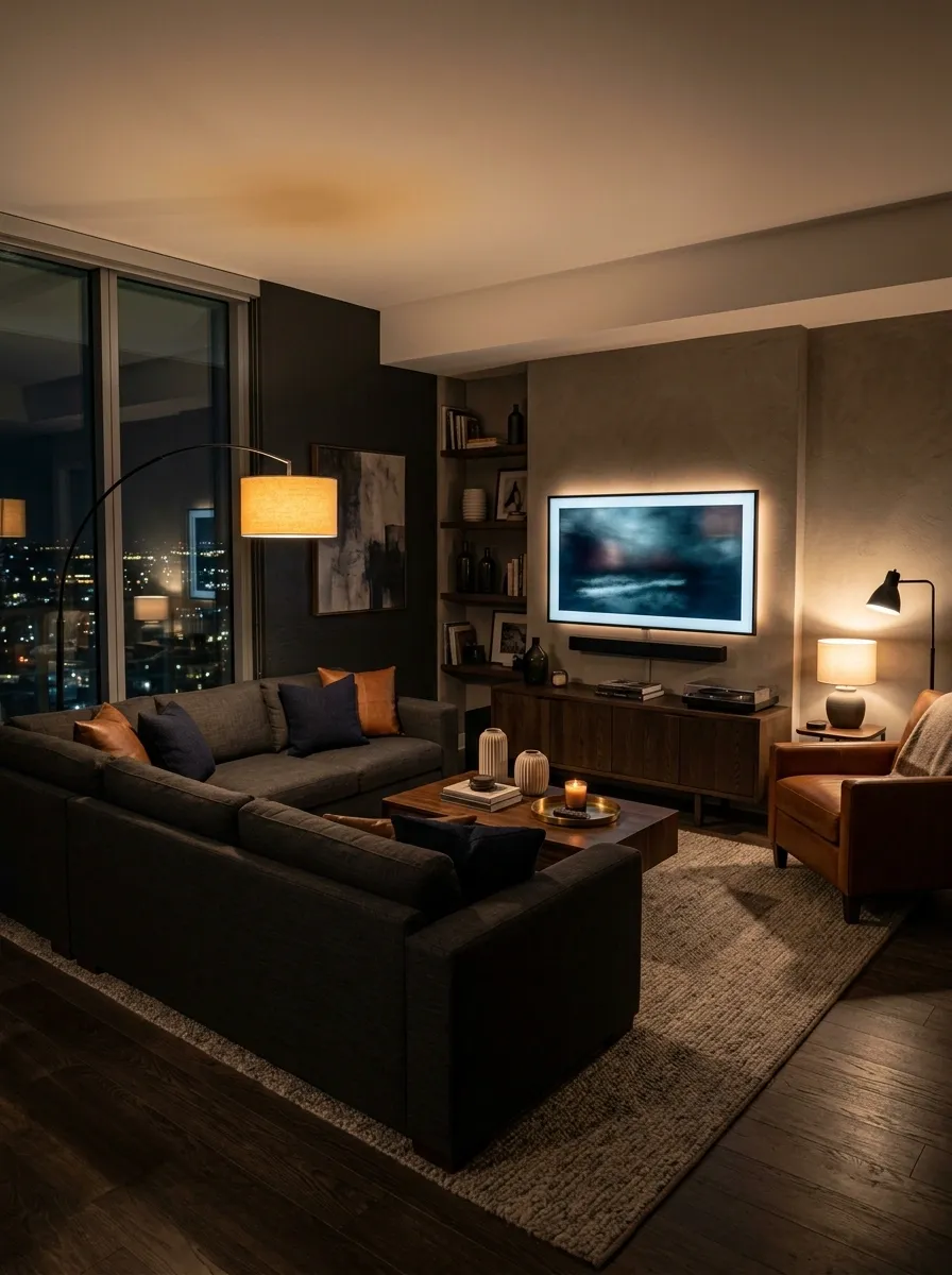 Use Warm Lamps to Make Electronics Feel Less Clinical at Night