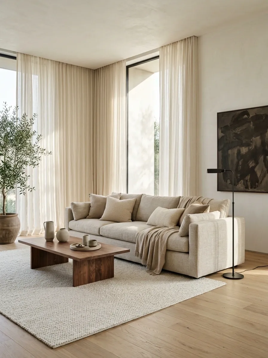 Use Warm Neutral Textiles Instead of Cold Dark Layers